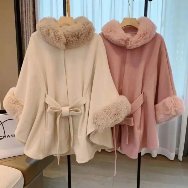 Premium Fur capes with belt
