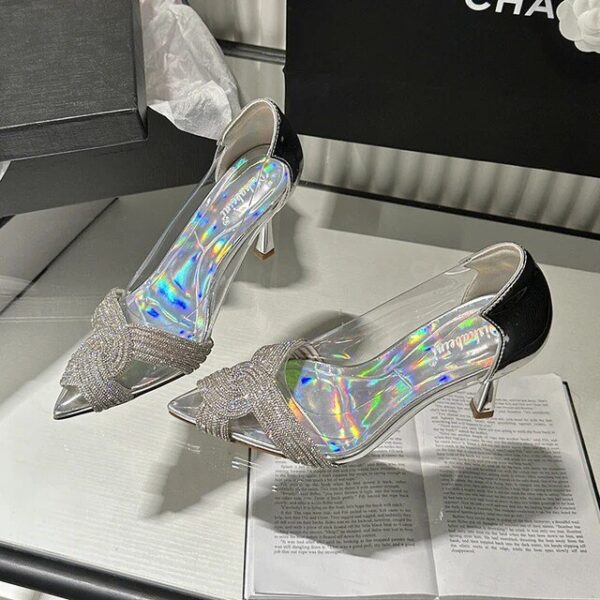 Lux Rhinestone Criss Cross Heels On PRE-BOOK - Image 2