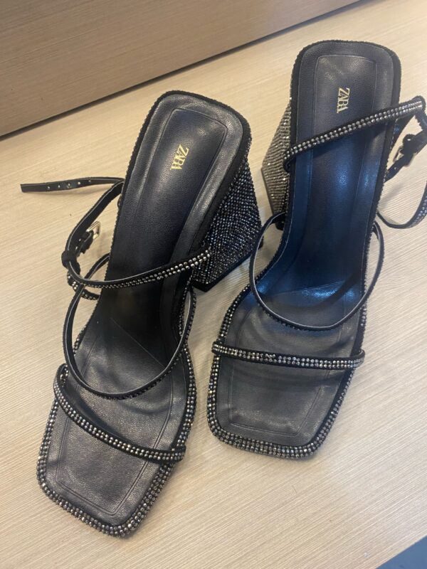 Lux Rhinestone Studded Block Heels On PRE-BOOK - Image 3