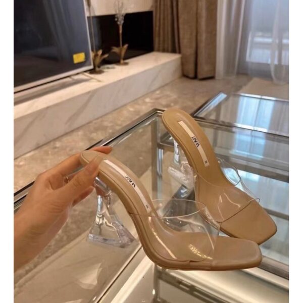 Lux Transparent Nude Heels On PRE-BOOK
