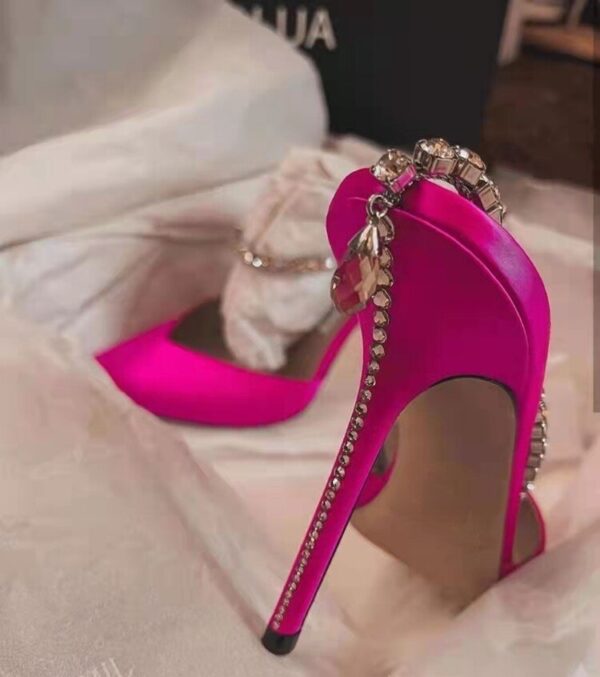 Lux Rhinestone Strap Stiletto Premium Heels On PRE-BOOK - Image 7