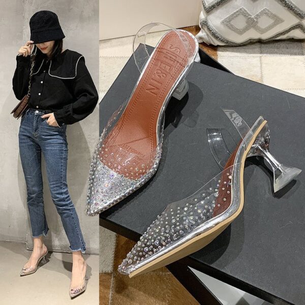 Lux Studded Transparent Heels On PRE-BOOK - Image 10
