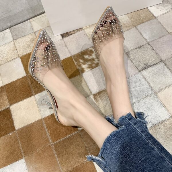Lux Studded Transparent Heels On PRE-BOOK - Image 4