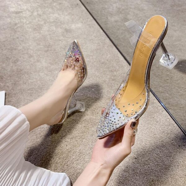 Lux Studded Transparent Heels On PRE-BOOK - Image 3