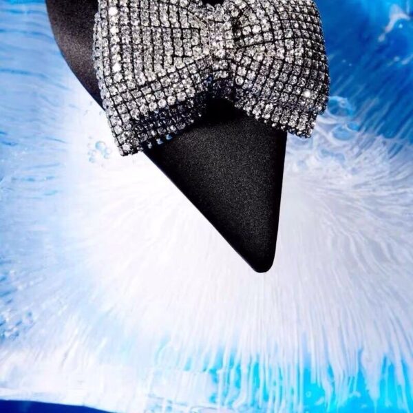 Lux Rhinestone Bow Flats On PRE-BOOK - Image 4