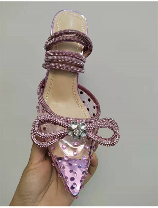 Lux Rhinestone Bow Studded Heels On PRE-BOOK - Image 13