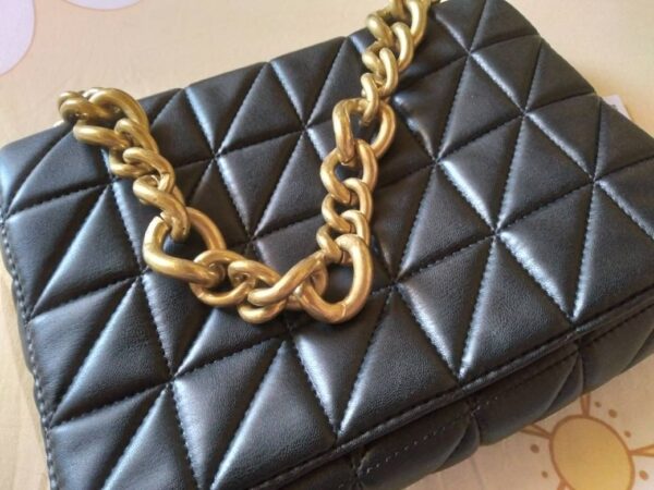 Quilted Premium PU Bag With Thick Chain on Pre-book - Image 7