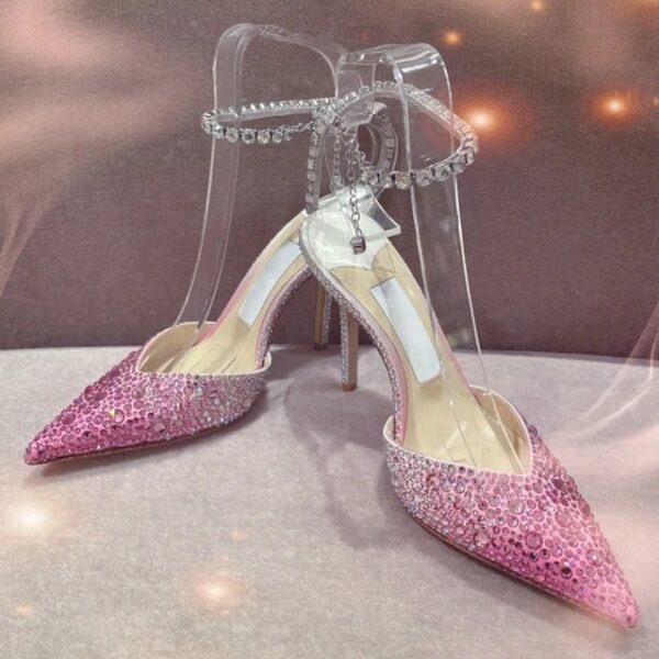 Lux Premium Rhinestone Studded Stiletto Heels On PRE-BOOK - Image 2