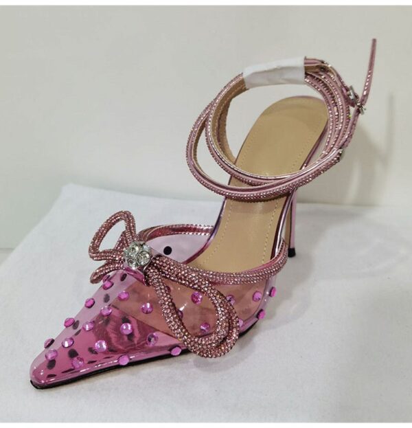 Lux Rhinestone Bow Studded Heels On PRE-BOOK - Image 6