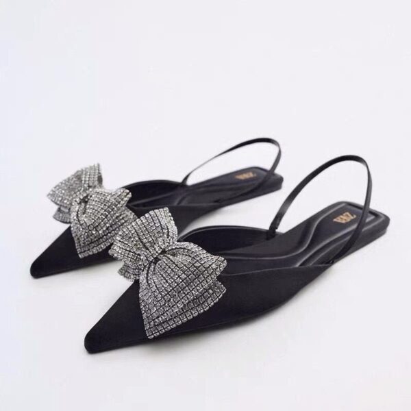 Lux Rhinestone Bow Flats On PRE-BOOK - Image 5