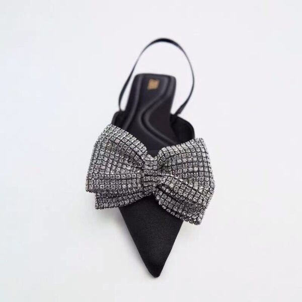 Lux Rhinestone Bow Flats On PRE-BOOK - Image 2