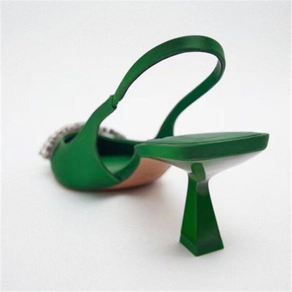 Lux  Green Bow Embellished Heels On PRE-BOOK - Image 4