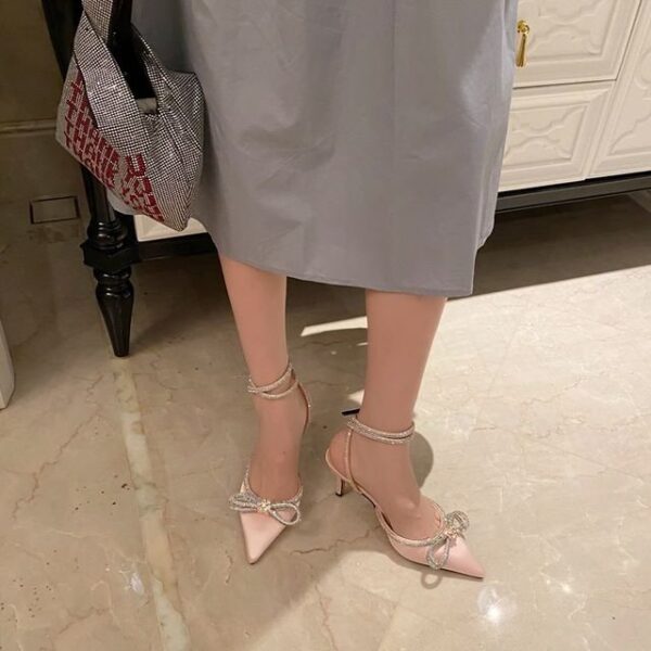 Lux Rhinestone Bow Strappy  Heels On PRE-BOOK - Image 13