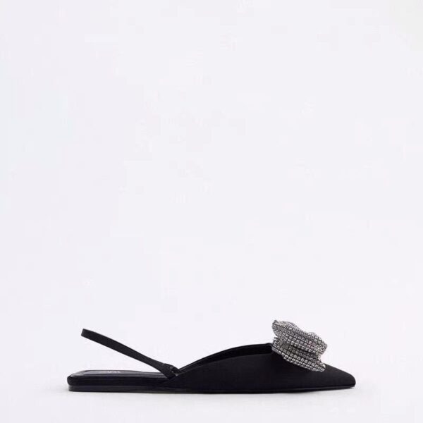 Lux Rhinestone Bow Flats On PRE-BOOK - Image 3