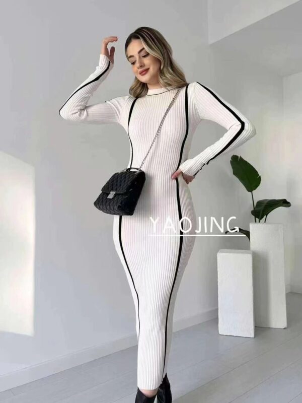 Winter Knitted Designer Dress - Image 4