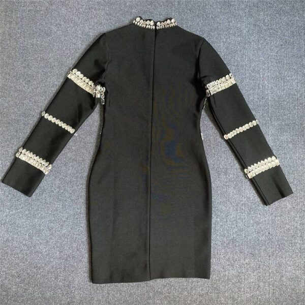 Partywear velvet stone Dress - Image 5