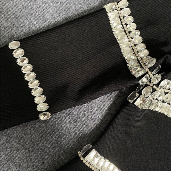 Partywear velvet stone Dress - Image 7