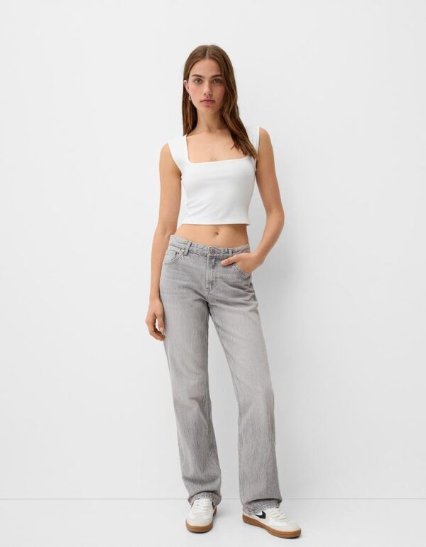 BHK Straight Fit High Jeans - Image 4