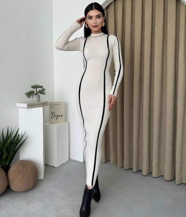 Winter Knitted Designer Dress - Image 6