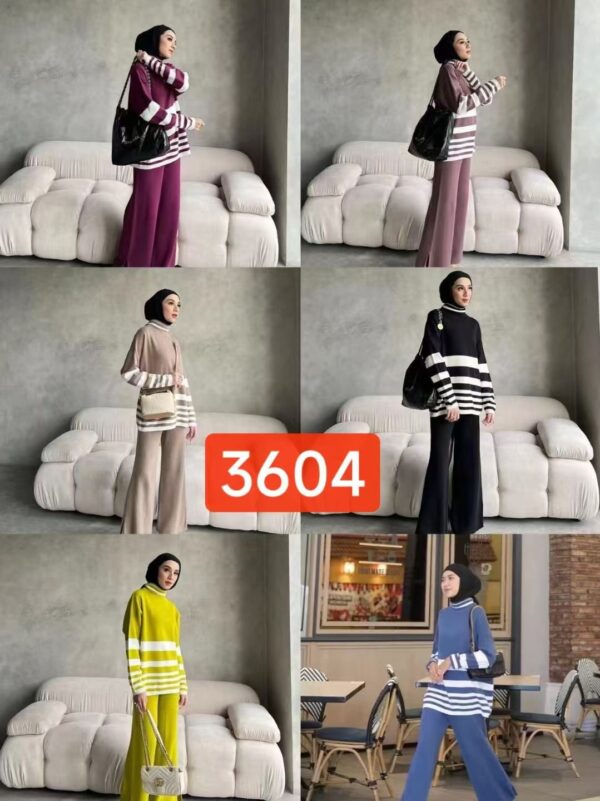 Grosier High Neck Soft Knitted Two Piece set - Image 7