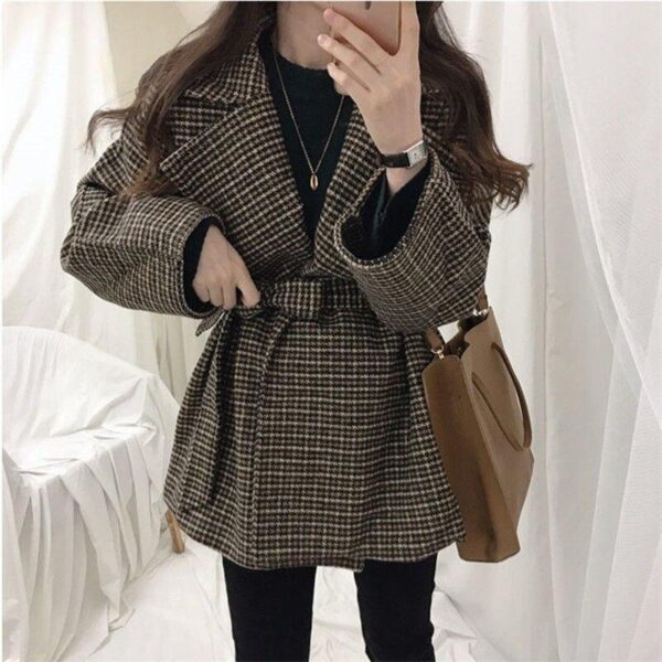 Premium Imported blazer with belt - Image 3