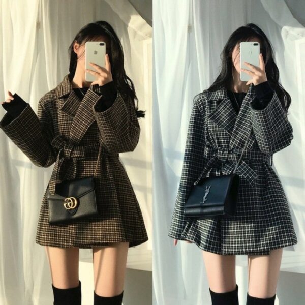 Premium Imported blazer with belt - Image 5