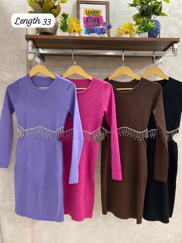 Knitted Tassels Fress - Image 7