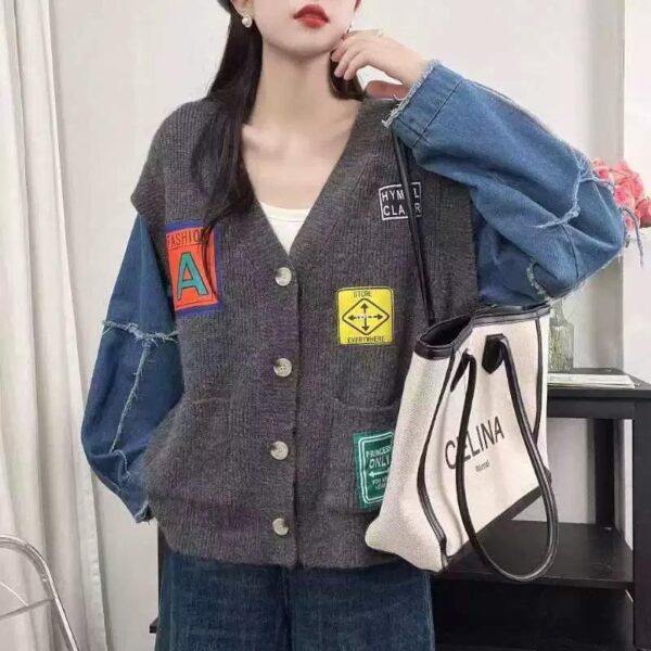 Chic Woolen Heavy Buttoned Cardigan - Image 6