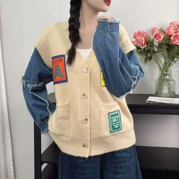 Chic Woolen Heavy Buttoned Cardigan - Image 4