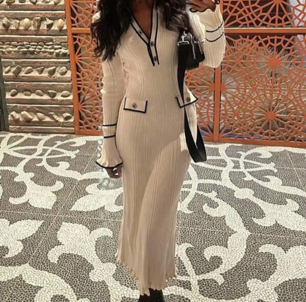 Bell sleeves super stretchable full length dresses - Image 8