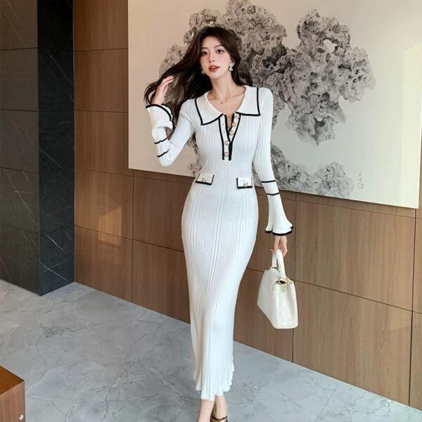 Bell sleeves super stretchable full length dresses - Image 4