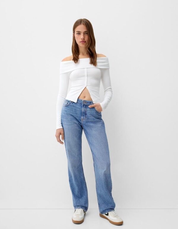 BHK Premium Straight Fit High Waisted Jeans - Image 5