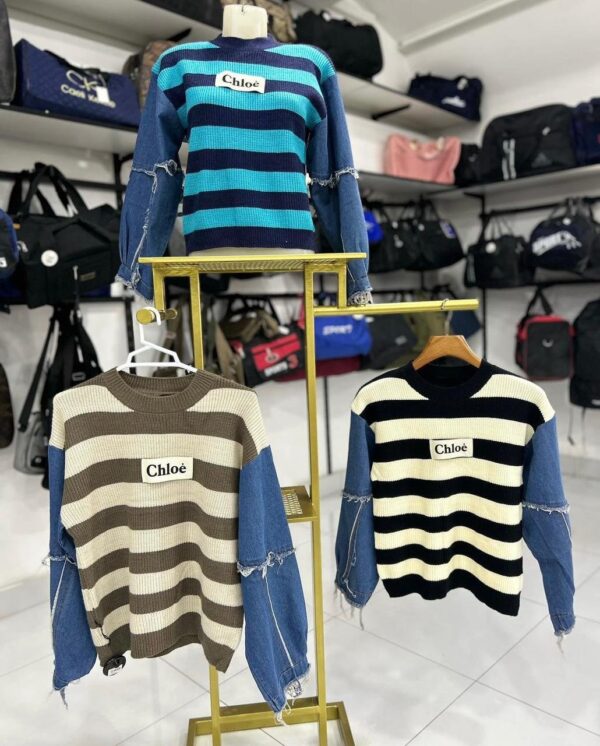 Denim Sleeves Ch Sweaters - Image 9