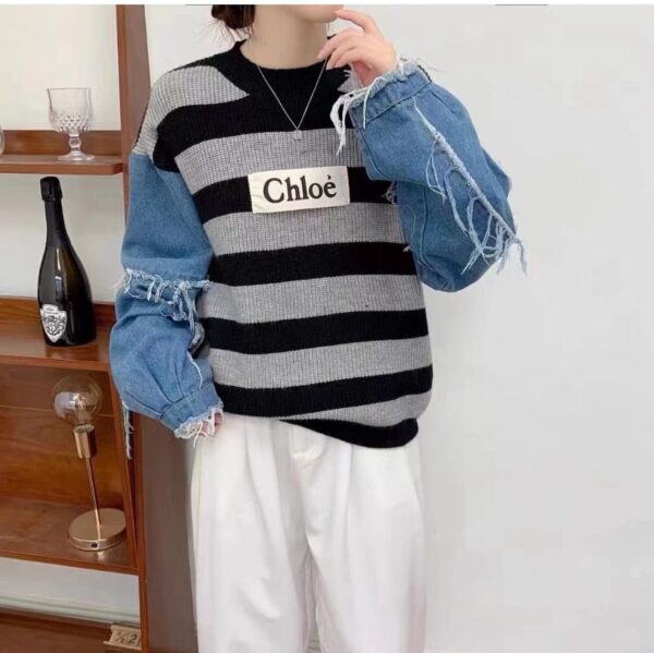 Denim Sleeves Ch Sweaters - Image 3