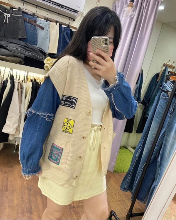 Chic Woolen Heavy Buttoned Cardigan - Image 5