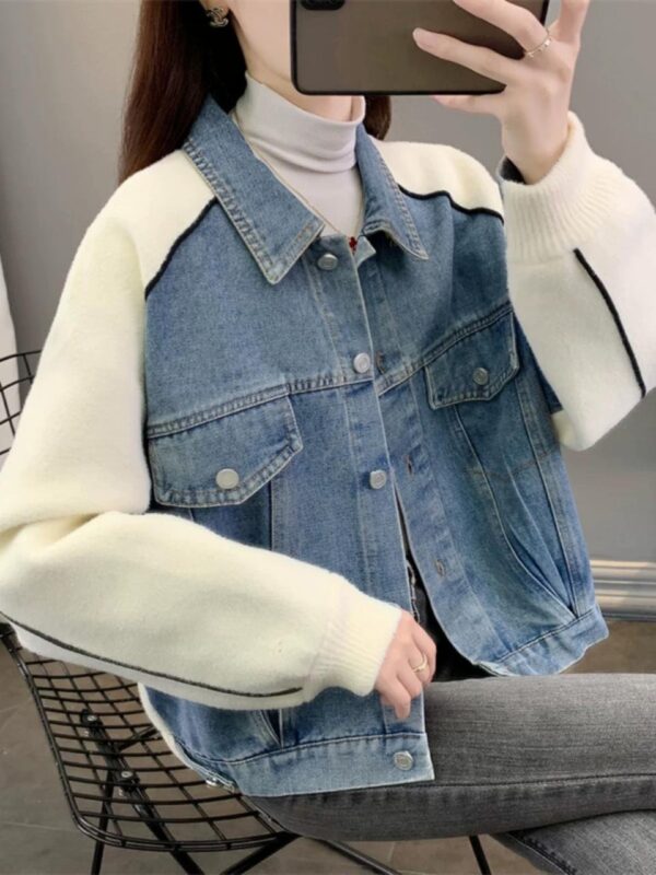 Heavy Woolen Denim Jacket