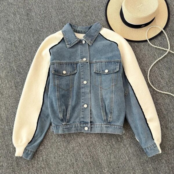 Heavy Woolen Denim Jacket - Image 9