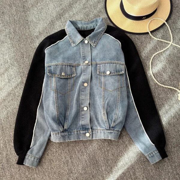 Heavy Woolen Denim Jacket - Image 8