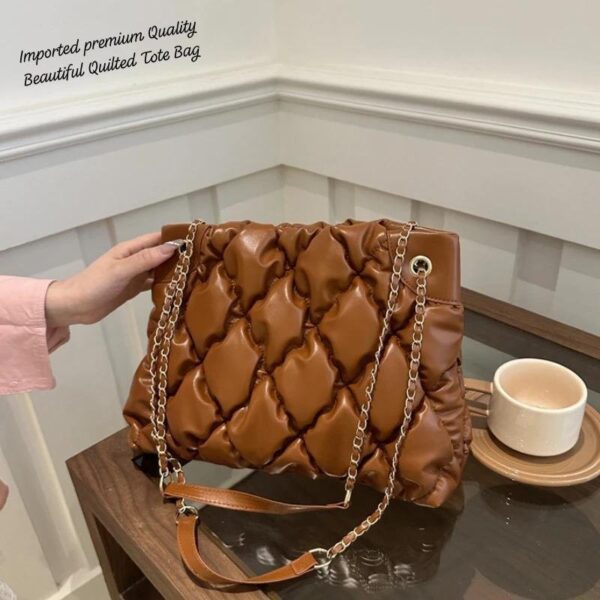 Imported premium Quality Beautiful Quilted TOTE Bag - Image 9