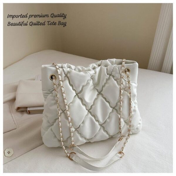 Imported premium Quality Beautiful Quilted TOTE Bag - Image 2