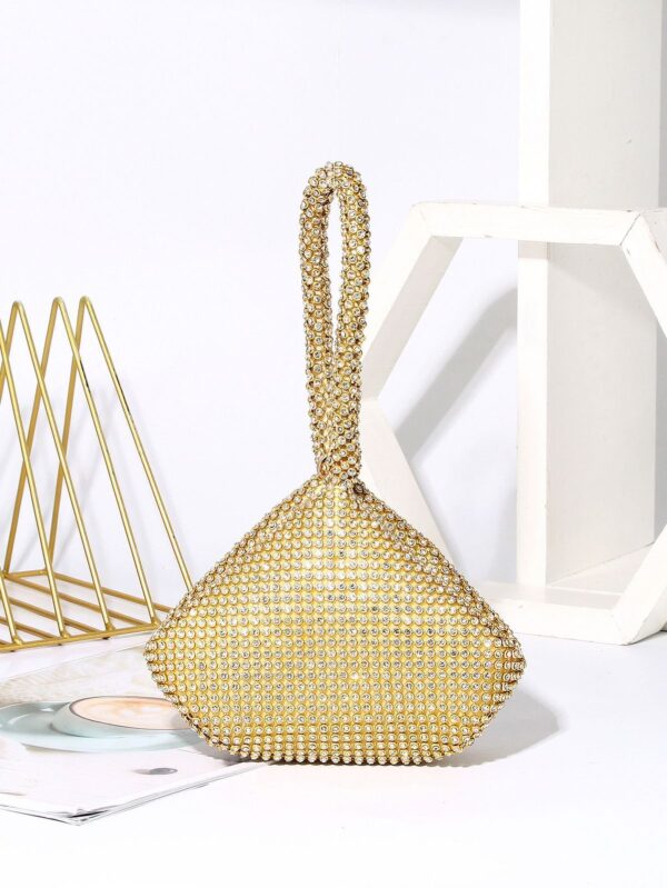 BRIDAL IMPORTED DIAMOND CLUTCH LOOK BAG - Image 7