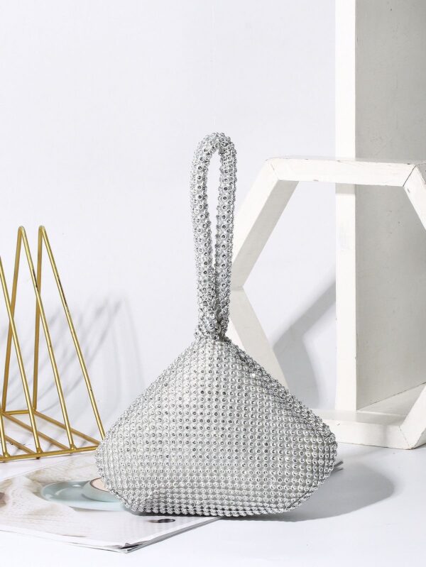 BRIDAL IMPORTED DIAMOND CLUTCH LOOK BAG - Image 8