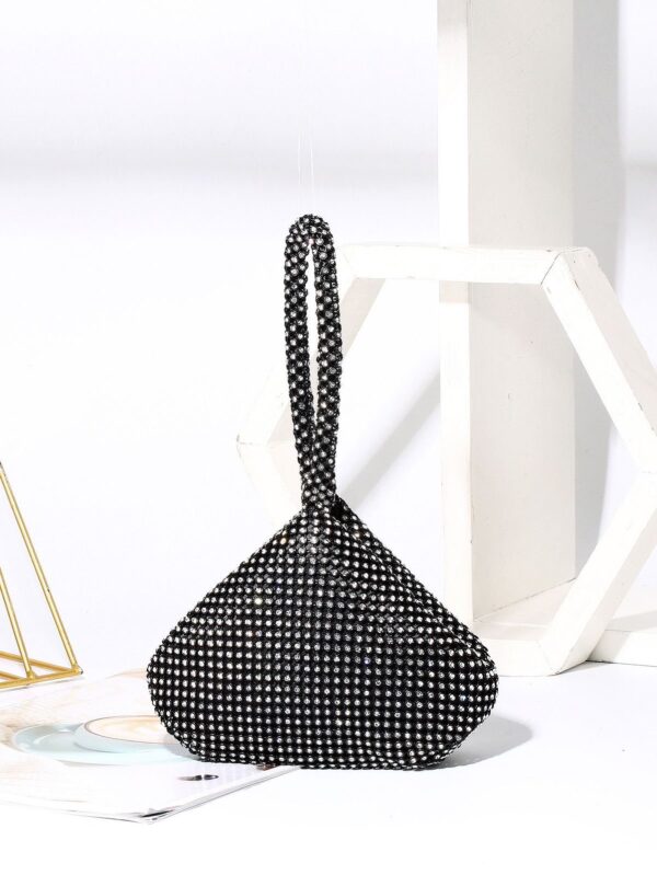 BRIDAL IMPORTED DIAMOND CLUTCH LOOK BAG - Image 6