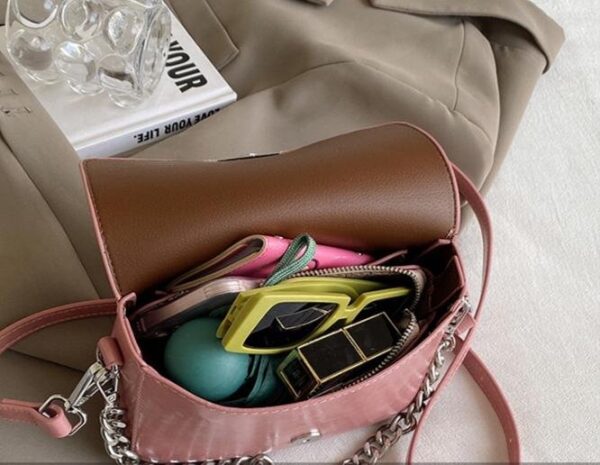 Superior Quality Finishing Leather Look Baguette bag - Image 7