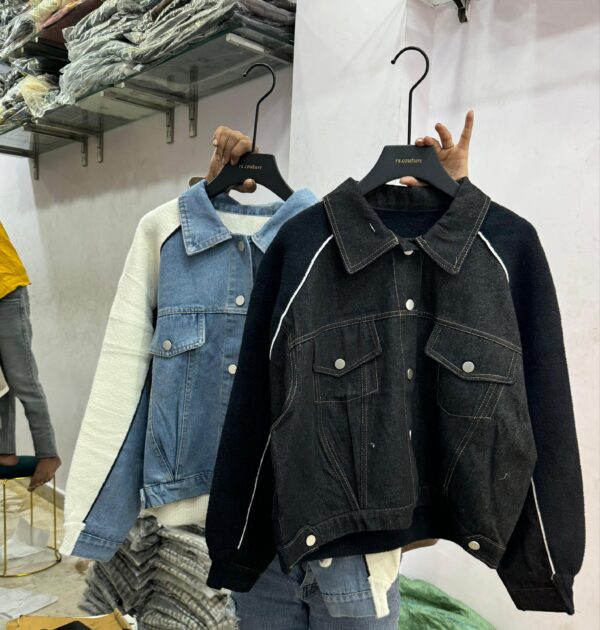 Heavy Woolen Denim Jacket - Image 10
