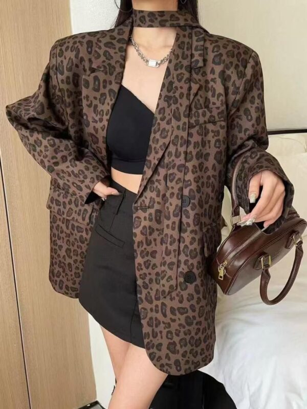 Leopard Printed Blazer