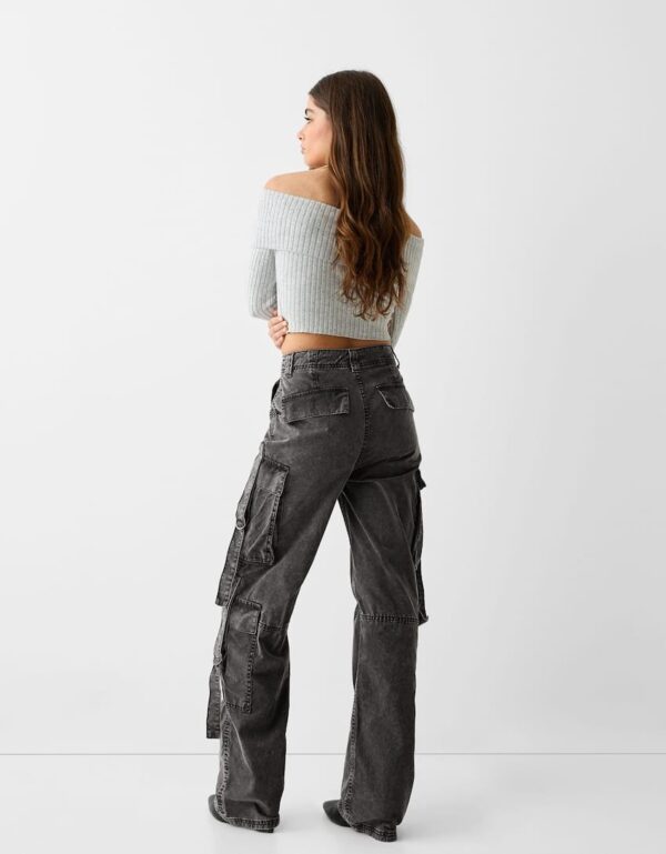 Heavy Quality Branded Multi Pockets Baggy Cargo - Image 5