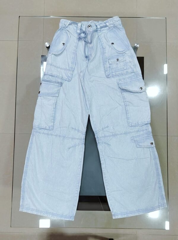 BHK Faded Multi Pocket Relexed fit Pants - Image 4