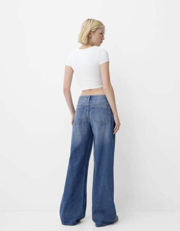 P&B High Rise Wide Leg Denim - Image 6
