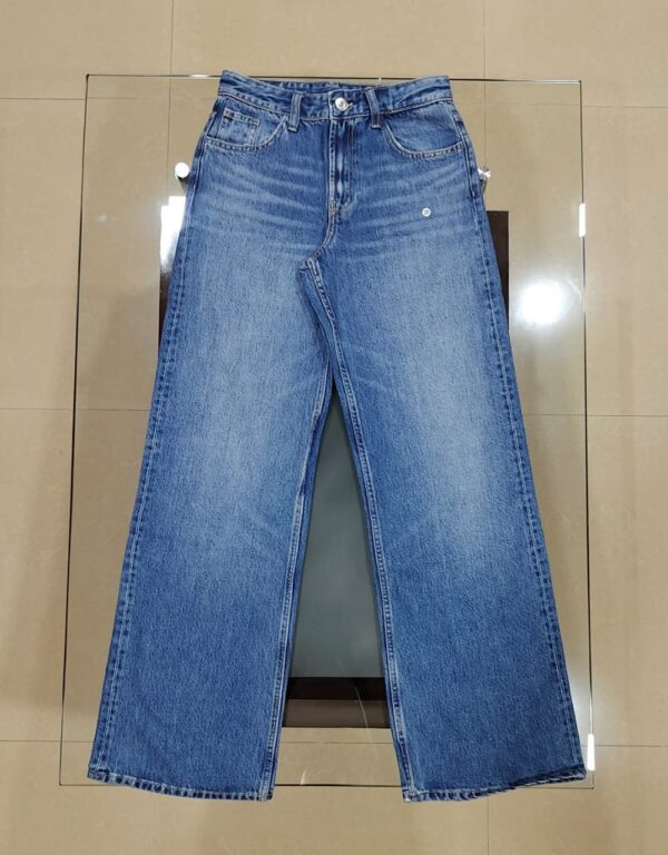 P&B High Rise Wide Leg Denim - Image 4